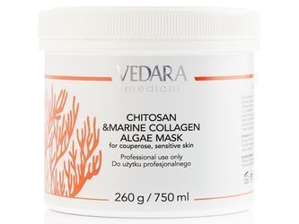 Chitosan & Marine Collagen Algae Mask for vascular and sensitive skin 260 g ( M4136 ) Vedara Medical