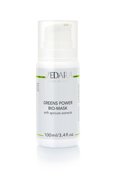 Greens Power Bio-mask with sprouts extracts in-depth nourishment & renewal of the skin 200 ml ( M4401 ) Vedara Medical