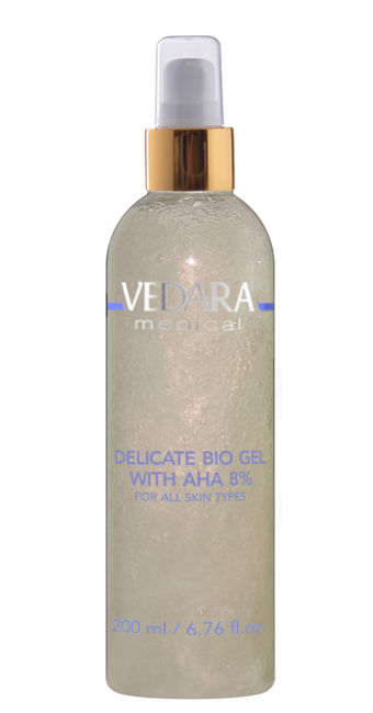 Delicate Bio Gel with AHA 8% for all skin types 200ml ( M118 ) Vedara Medical