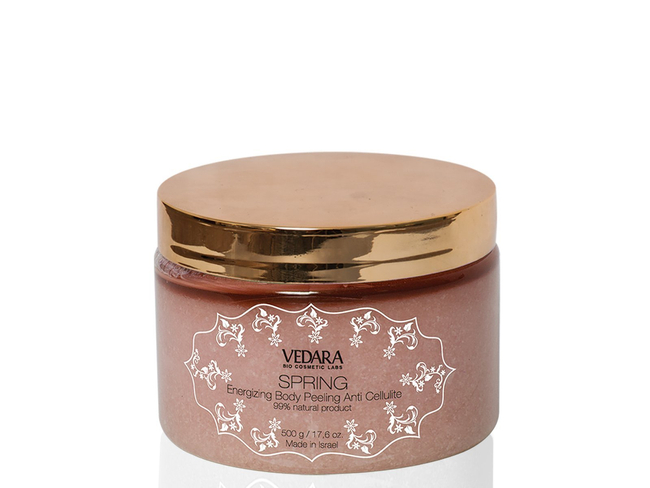 Energetyzujący peeling do ciała Miód&Brzoskwinia - Vedara Medical 500 ml (S008)